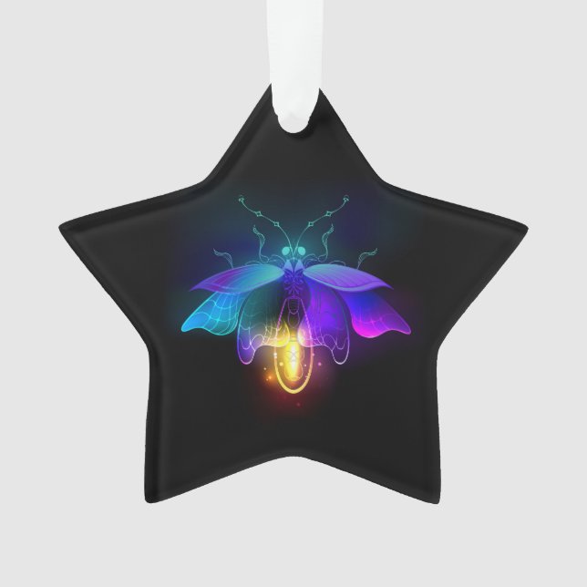 Neon Firefly sur noir (devant)
