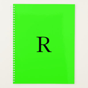 Neon Fluorescent Vert Nom Monograms Cadeau Favoris