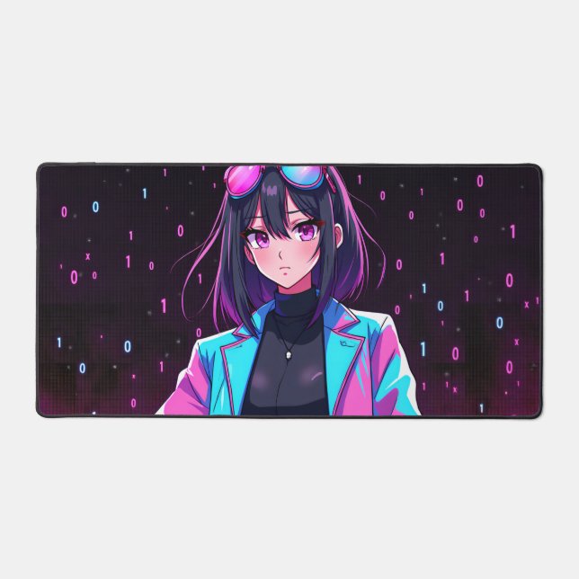 Neon Girls Don’t Cry Desk Mat (Recto)