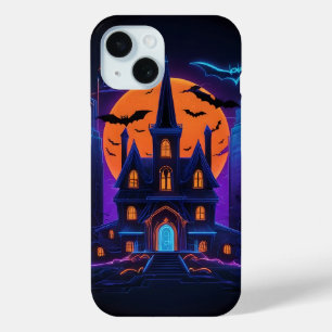 Neon Gothic Halloween iPhone 15 Coque
