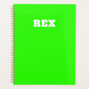 Neon Green et White Nom moderne Animaux de compagn