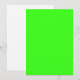 Neon Green Flat Enregistrer La Carte Date - Person