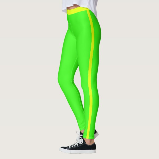 Neon Green Leggings (Gauche)