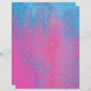 Neon Green Stars Parties scintillant rose bleu Loo