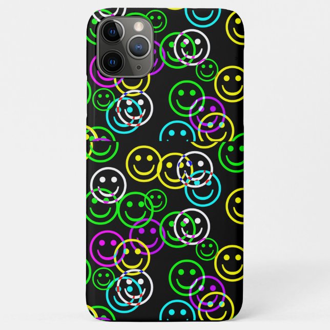 Neon Happy Face coque ipad (Dos)
