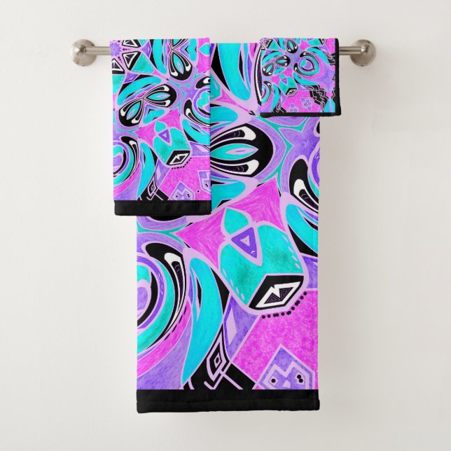 Neon kaleidoscope, mandala (En situation)