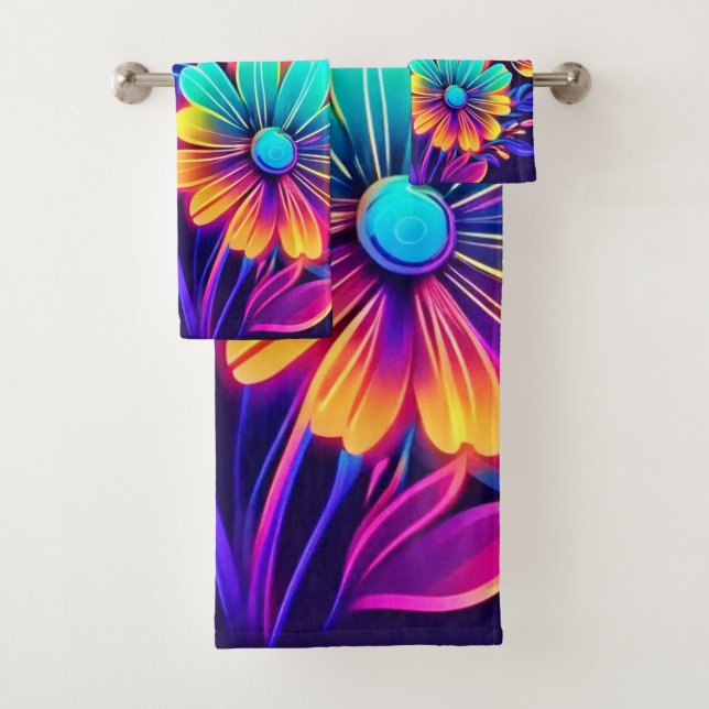 Neon Llow Floral Imaginaire Art (En situation)