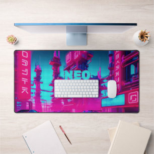 Néon Magenta Cyan Cyberpunk Néo Tokyo Joueur