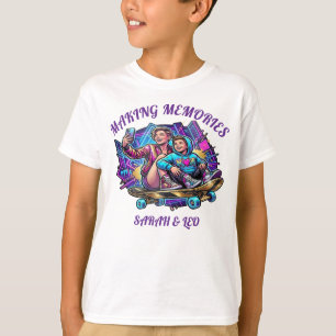 Neon Maman & Fils Art T-shirt pour Créer des Sou