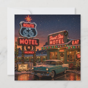 Neon Motel Route 66 Vœux de Noël