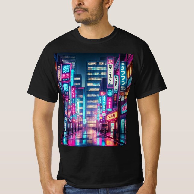 Neon Nights Tokyo Dreams T-shirt (Devant)