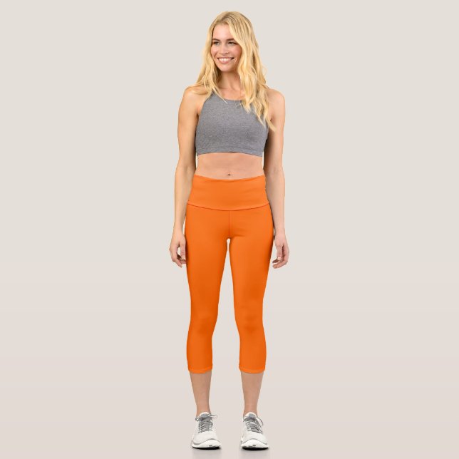 Neon Orange Funky Leggings (Recto)