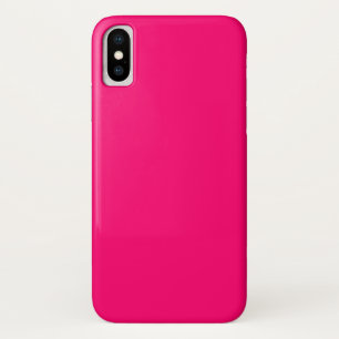 Neon Pink iPhone X Coque - Personnalisable et auda