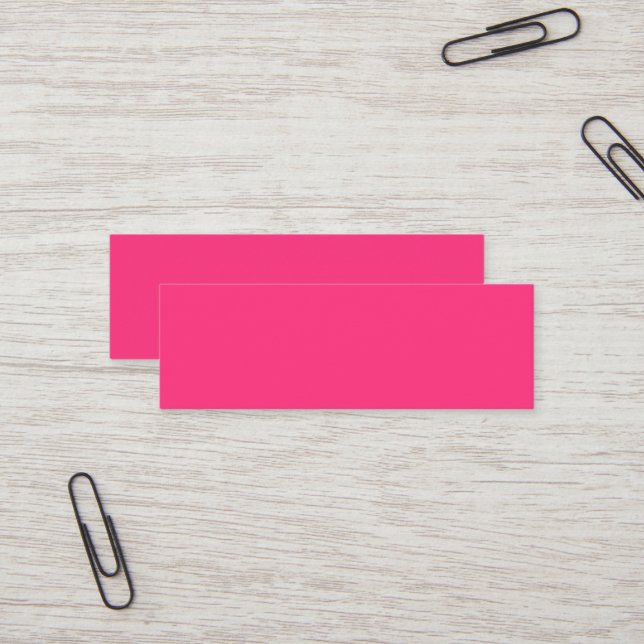 Neon Pink Mini Carte de visite (Devant/Arrière en situation)