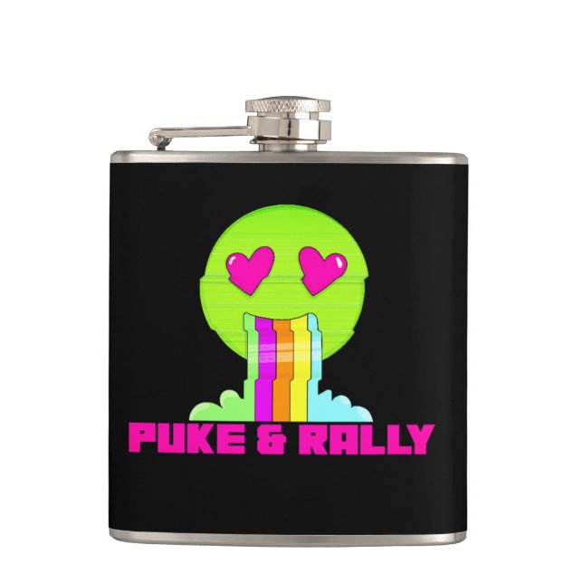 Neon Puke & Rally Flask | Party Comeback Flasque à (Devant)