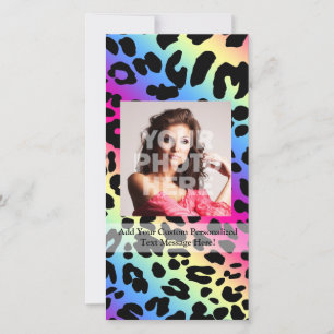 Neon Rainbow Leopard Motif Imprimer