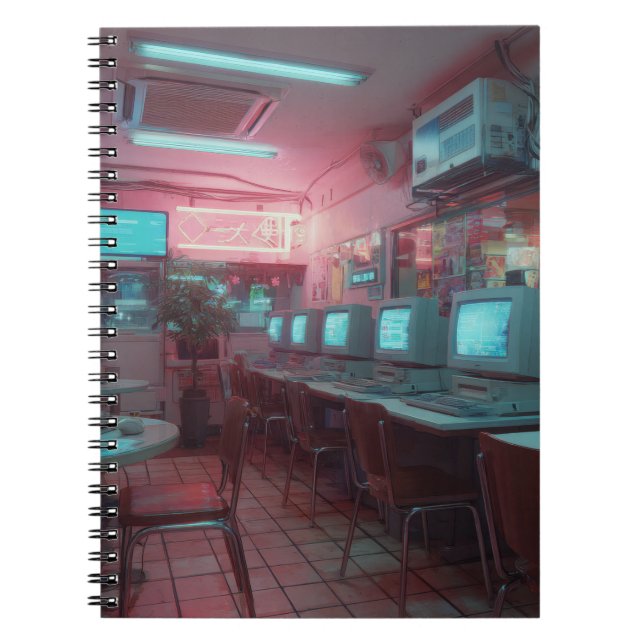 Neon Retro Internet Café Carnet (Devant)