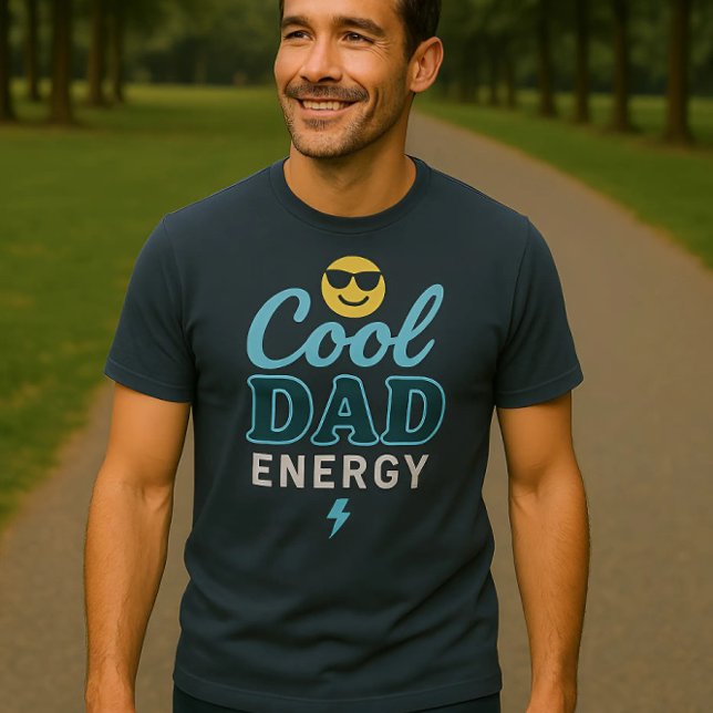Neon Retro Tech-Thème de la Fête du Père T-shirt (Créateur téléchargé)