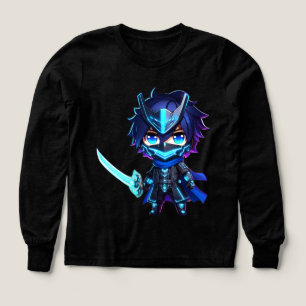 Neon Shadow - Chibi Cyber Ninja Sweatshirt Produit