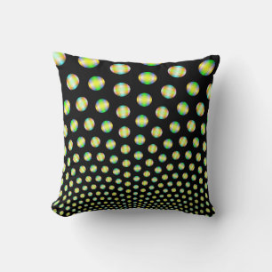 Neon Spheres sur les Coussins noirs