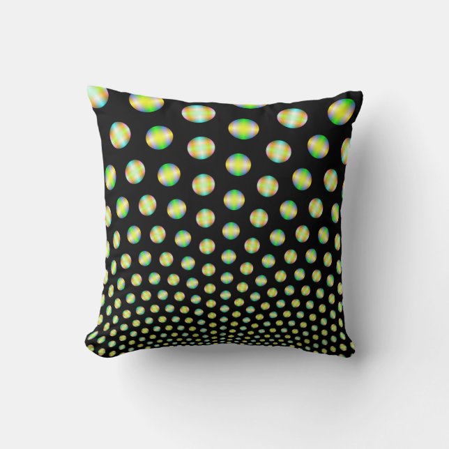 Neon Spheres sur les Coussins noirs (Recto)
