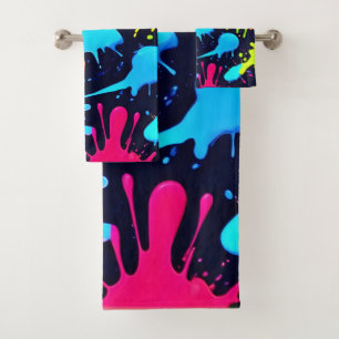 Neon Splatter Art : Expressionnisme Abstrait vibra