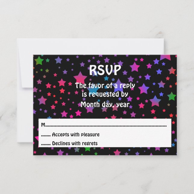 Neon Stars RSVP (Devant)