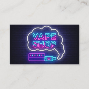 Neon Vape Shop Carte de visite