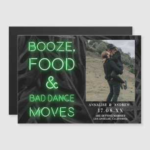 Neon vert décontracté feuille de palme enregistrer