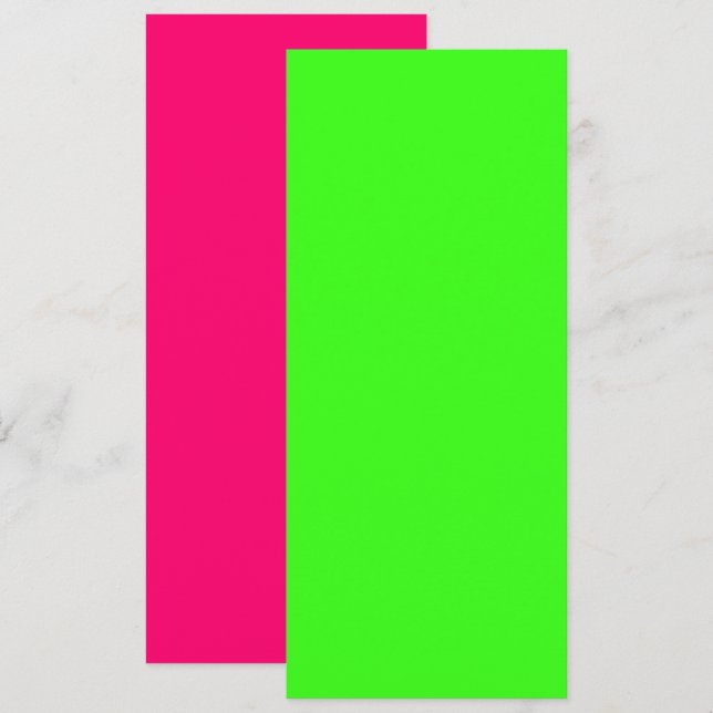 Neon Vert & Neon Rose Save The Date – Personnalise (Devant / Derrière)