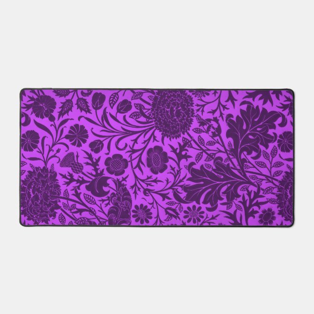 néon vintage et motif floral violet foncé (Recto)
