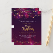 Néon violet minimaliste Holly cadeau de Noël perso