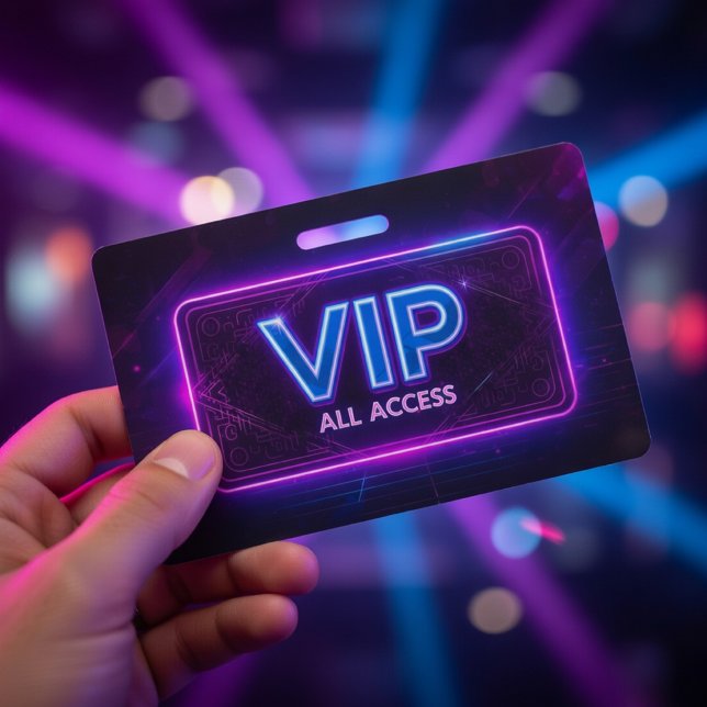 Neon VIP All Access Badge  (Créateur téléchargé)