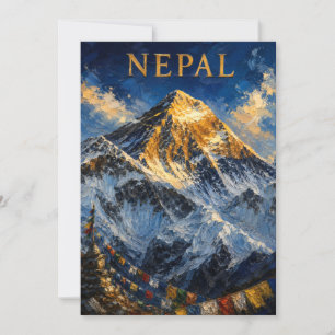 Népal : Lever de soleil doré sur le mont Everest S