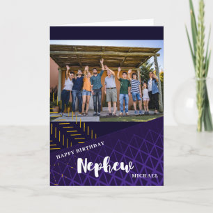 Nephew photo Bonne carte d'anniversaire