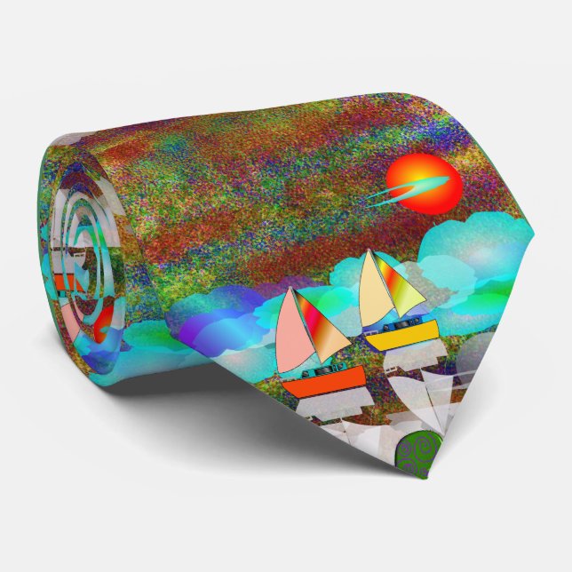 Nephrologue Unique Artsy Voilier #45 Cravate (Roulé)