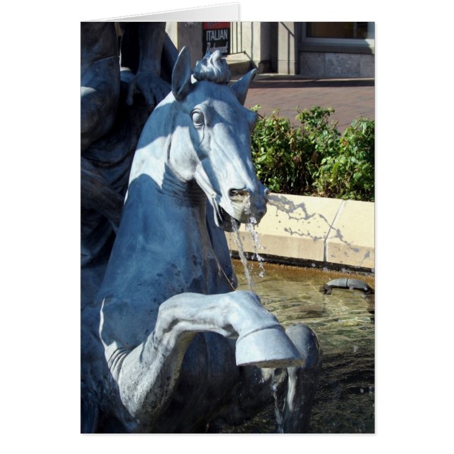 Neptune's Horse, Plaza Fountain Detail (Devant)