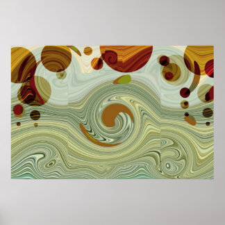 Neptune's MOONS - Poster Abstrait