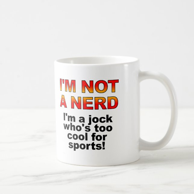 Nerd Jock Funky Mug ou Travel Mug (Droite)