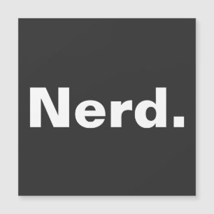 Nerd un mot blanc texte minimalisme drôle design