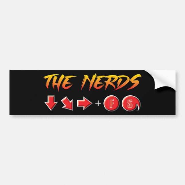 Nerds - Sticker pare-chocs FS (Devant)
