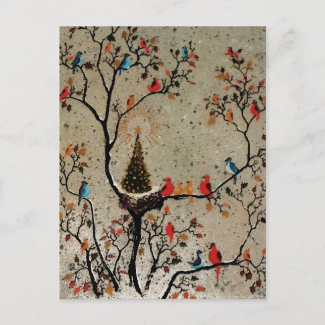 Nest d'arbre de Noël ~ Carte postale (Devant)