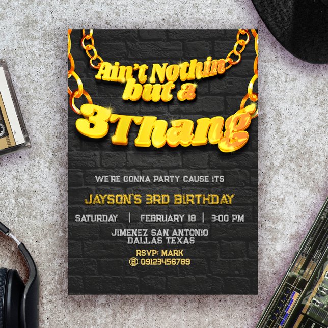 N'est rien, mais un 3 thang - Invitation Hip hop (Créateur téléchargé)