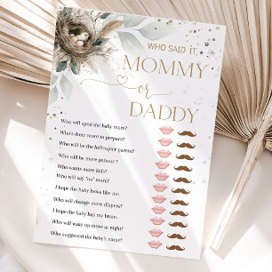 Nesting rustique neutre Fores Baby shower Jeux Voi