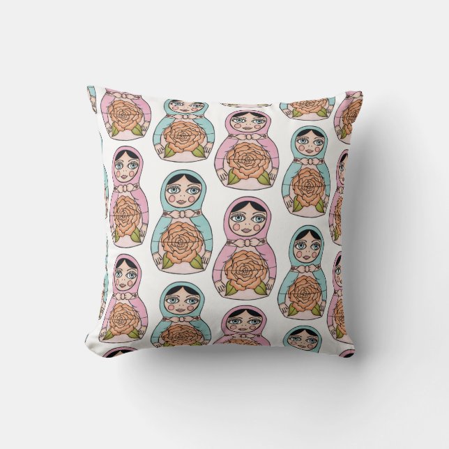 Nesting Stempiler Doll matryoshka Coussin Cushion (Recto)