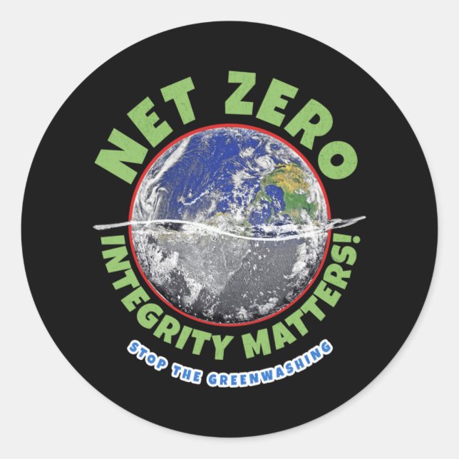 Net Zero Integrity S ! Autocollant (Devant)
