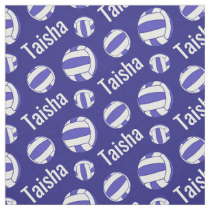 Netball blue nom blanc tissu de sport motif