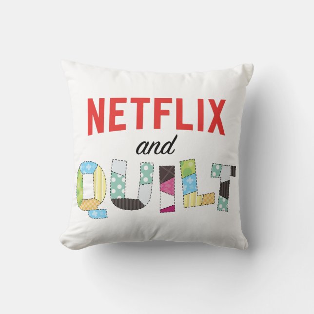 Netflix et Coussin de courtepointe - Drôle cadeau  (Recto)