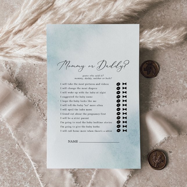 Nettoyage aquarelle | Blue maman ou papa jeu (Créateur téléchargé)