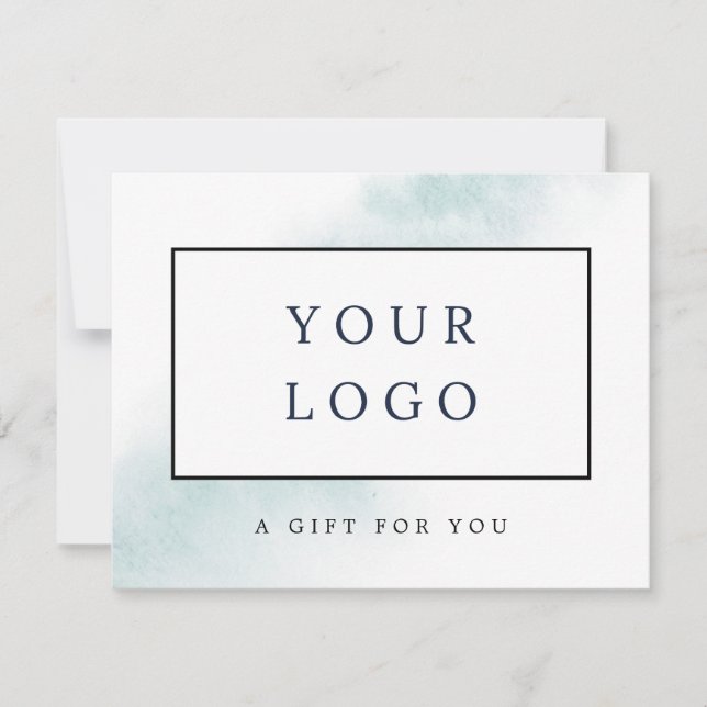 Nettoyage aquarelle | Certificat cadeau bleu (Devant)